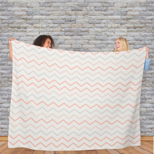 Couverture Polaire Zig-Zag Blanket in Soft Colors
