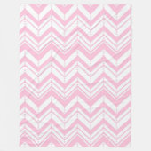 Couverture Polaire Zig Zag rose (Devant)