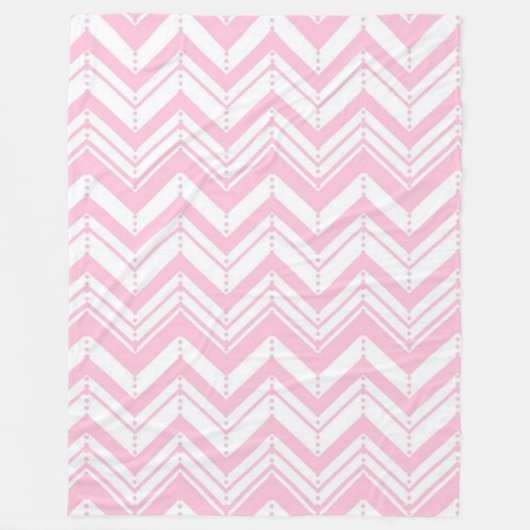 Couverture Polaire Zig Zag rose (Devant)