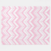 Couverture Polaire Zig Zag rose (Devant (Horizontal))