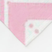 Couverture Polaire Zig Zag rose (Coin)