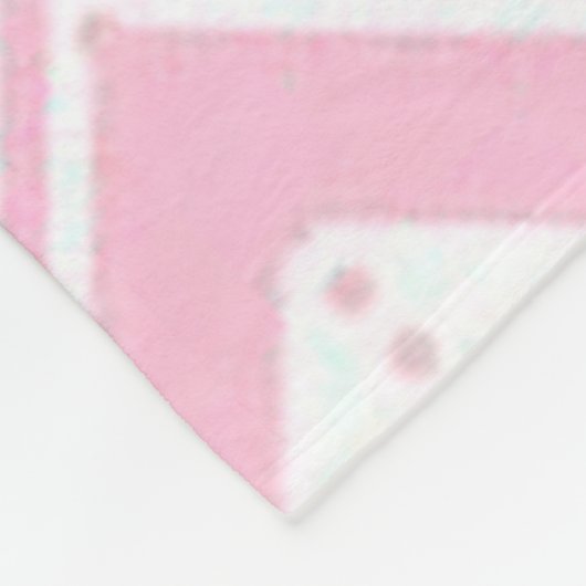 Couverture Polaire Zig Zag rose (Coin)