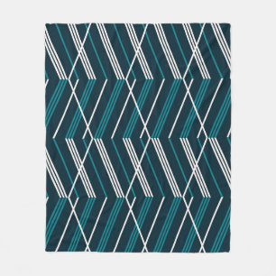 Couverture Polaire zigzag Abstrait : élégant vintage géométrique.