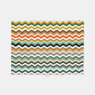 Couverture Polaire Zigzag coloré Motif multicolore
