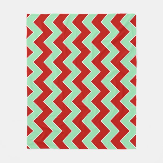 Couverture Polaire Zigzag de Noël horizontal (Devant)