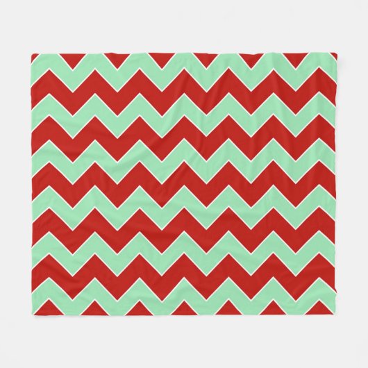 Couverture Polaire Zigzag de Noël horizontal (Devant (Horizontal))