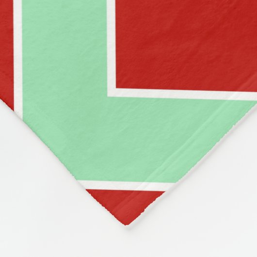 Couverture Polaire Zigzag de Noël horizontal (Coin)