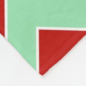 Couverture Polaire Zigzag de Noël vertical (Coin)