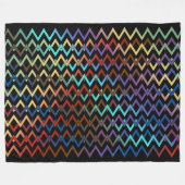 Couverture Polaire ZIGZAG diamants - couleur + votre backgr. & idées (Devant (Horizontal))