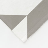 Couverture Polaire ZigZag géométrique bleu et argent (Coin)