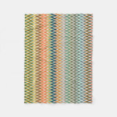 Couverture Polaire Zigzag Multicolor Motif (Devant)