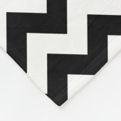 Couverture Polaire Zigzag noir et blanc de Chevron (Coin)