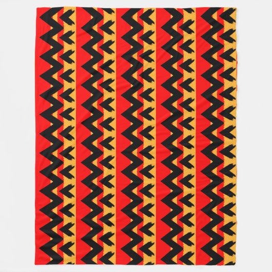 Couverture Polaire Zigzag tendance (Devant)