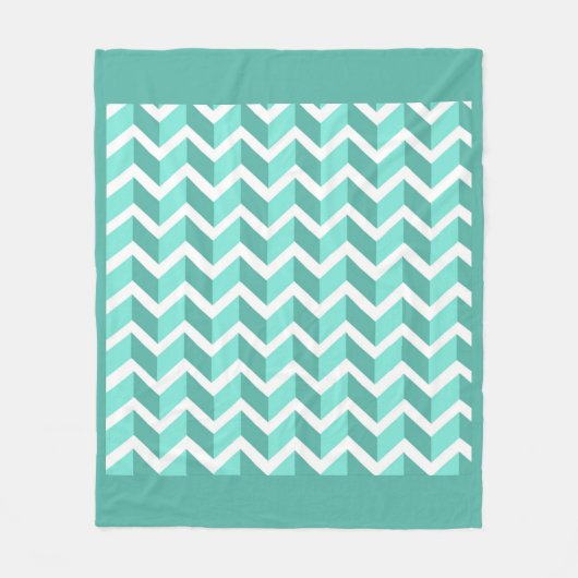 Couverture Polaire ZigZag vert (Devant)