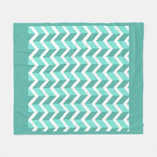 Couverture Polaire ZigZag vert (Devant (Horizontal))