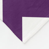 Couverture Polaire Zigzag violet et blanc (Coin)