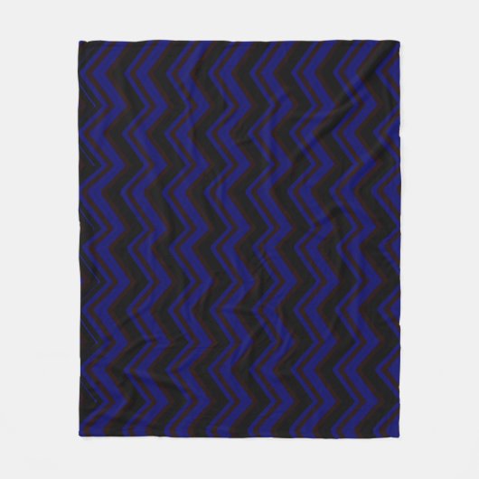 Couverture Polaire Zigzags d'obscurité jeté confortable (Devant)