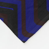 Couverture Polaire Zigzags d'obscurité jeté confortable (Coin)