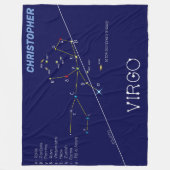 Couverture Polaire Zodiac Constellation Virgo (Devant)
