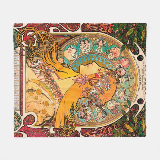 Couverture Polaire Zodiac, Mucha (Devant (Horizontal))