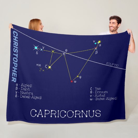 Couverture Polaire Zodiaque Capricornus (En situation)