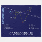 Couverture Polaire Zodiaque Capricornus (Devant (Horizontal))