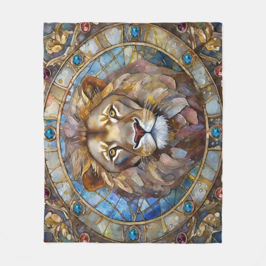 Couverture Polaire Zodiaque - Léon le Lion (Devant)