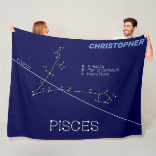 Couverture Polaire Zodiaque Pisces