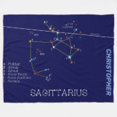 Couverture Polaire Zodiaque Sagittarius (Devant (Horizontal))