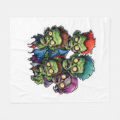 Couverture Polaire Zombie Apocalypse (Devant (Horizontal))
