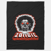 Couverture Polaire ZOMBIE - si vous ne courez pas, vous devriez (Devant)