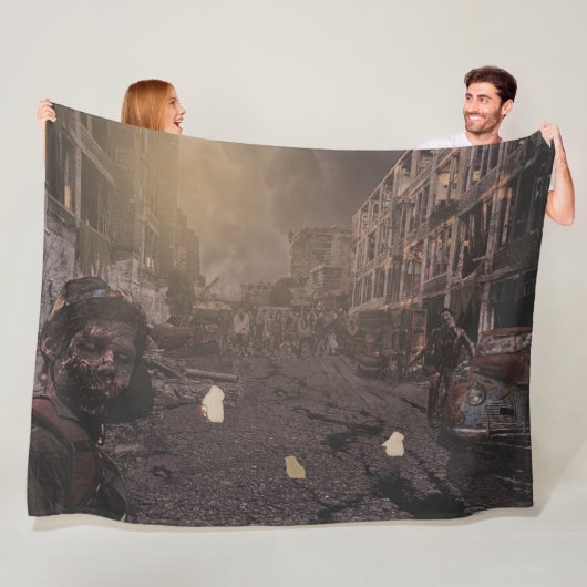 COUVERTURE POLAIRE ZOMBIES (En situation)