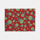 Couverture Polaire Zombies rouges (Devant (Horizontal))