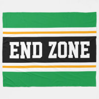 ZONE DE FIN Bright Green Black Football Stripes