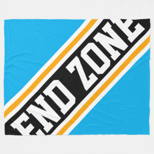 Couverture Polaire ZONE DE FIN Cool amusant Azure Blue Black Racing S