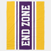 Couverture Polaire ZONE D'EXTRÉMITÉ Profonde Violet Orange Blancs (Devant)