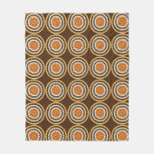 Couverture Polaire Zones Brown Et Oranges, (Devant)