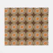 Couverture Polaire Zones Brown Et Oranges, (Devant (Horizontal))