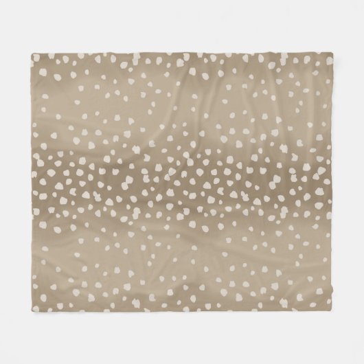 Couverture Polaire Zones de faune Motif animal Brown doux (Devant (Horizontal))