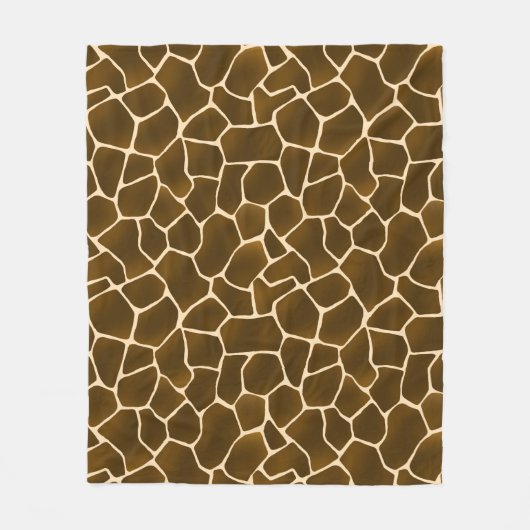 Couverture Polaire Zones de girafe Sauvage Safari Style peau animale (Devant)