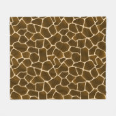 Couverture Polaire Zones de girafe Sauvage Safari Style peau animale (Devant (Horizontal))