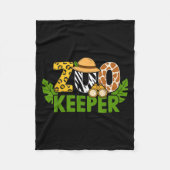 Couverture Polaire Zookeeper Animaux Zoo Faune Jungle Safari Savan (Devant)
