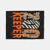 Couverture Polaire Zookeeper Funny Halloween Costume Zoo Keeper Anima (Devant (Horizontal))