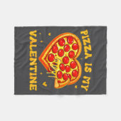 Couverture Polaire Zza Is My Valentine Funny Valentines Day Heart  (Devant (Horizontal))