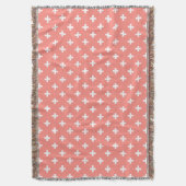 Couverture Polka blanche croise sur la pêche (devant Vertical)