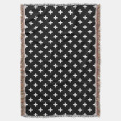 Couverture Polka blanche croise sur noir (devant Vertical)
