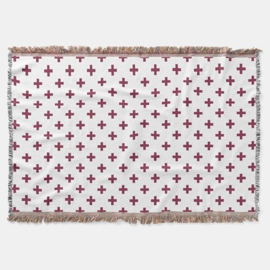 Couverture Polka de mûre croise sur blanc (Devant)