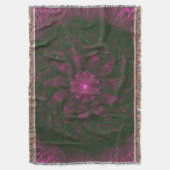 Couverture Polka Dot Bloom – Art botanique fractal (devant Vertical)
