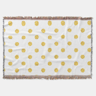Couverture Polka Gold Parties scintillant points Texture