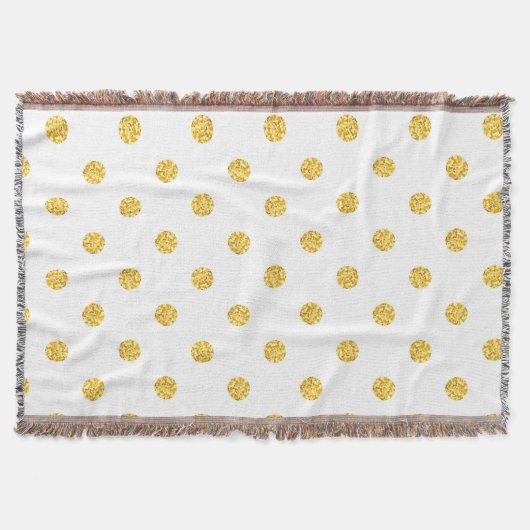 Couverture Polka Gold Parties scintillant points Texture (Devant)